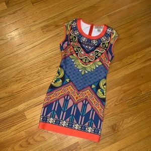 Multicolor Sheath dress.